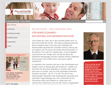 Tablet Screenshot of ehe-familie-kirche.de